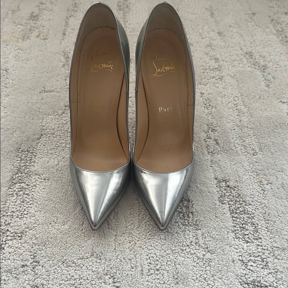 Christian Louboutin Silver Women's Pumps